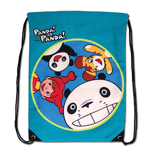 Panda! Go Panda! Greeting Drawstring Bag
